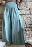 Basso Shirring Sailor Palazzo Pant Sage